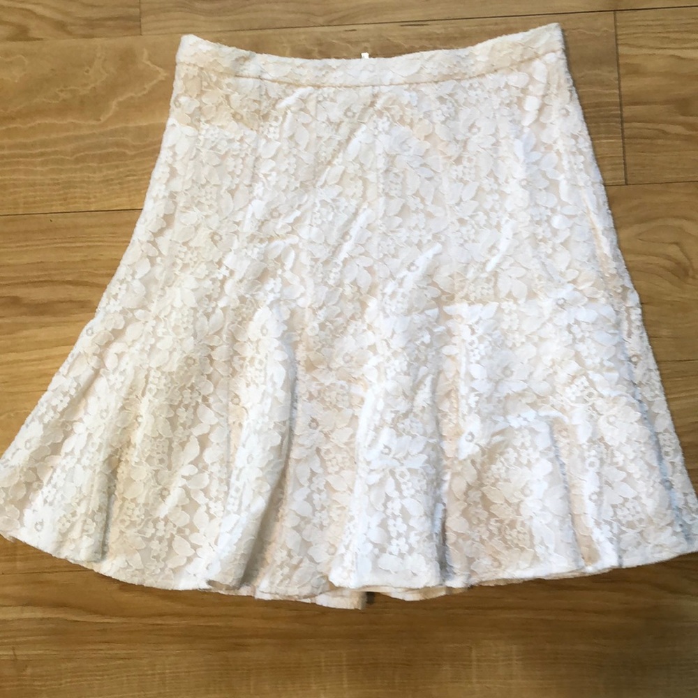 BCBG MAXAZRIA flounce lace skirt